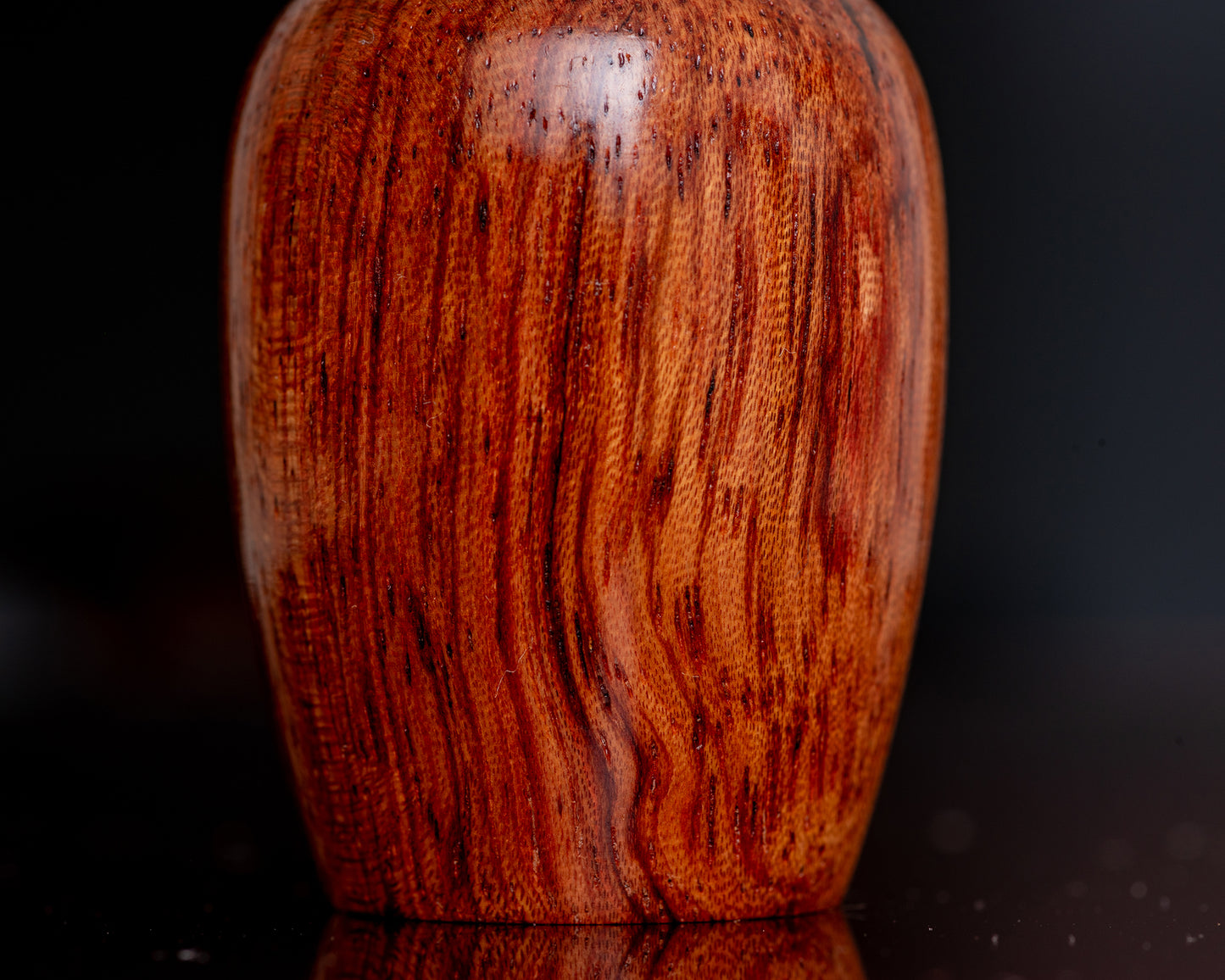 Hand-turned Wooden Bottle Stopper - Bubinga