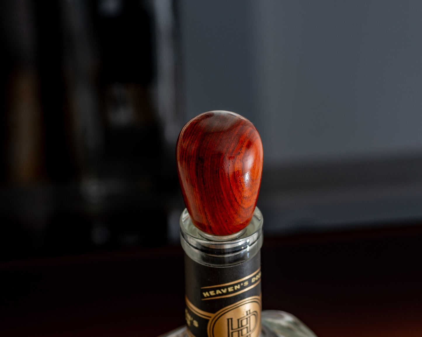 Hand-turned Wooden Bottle Stopper - Cocobolo