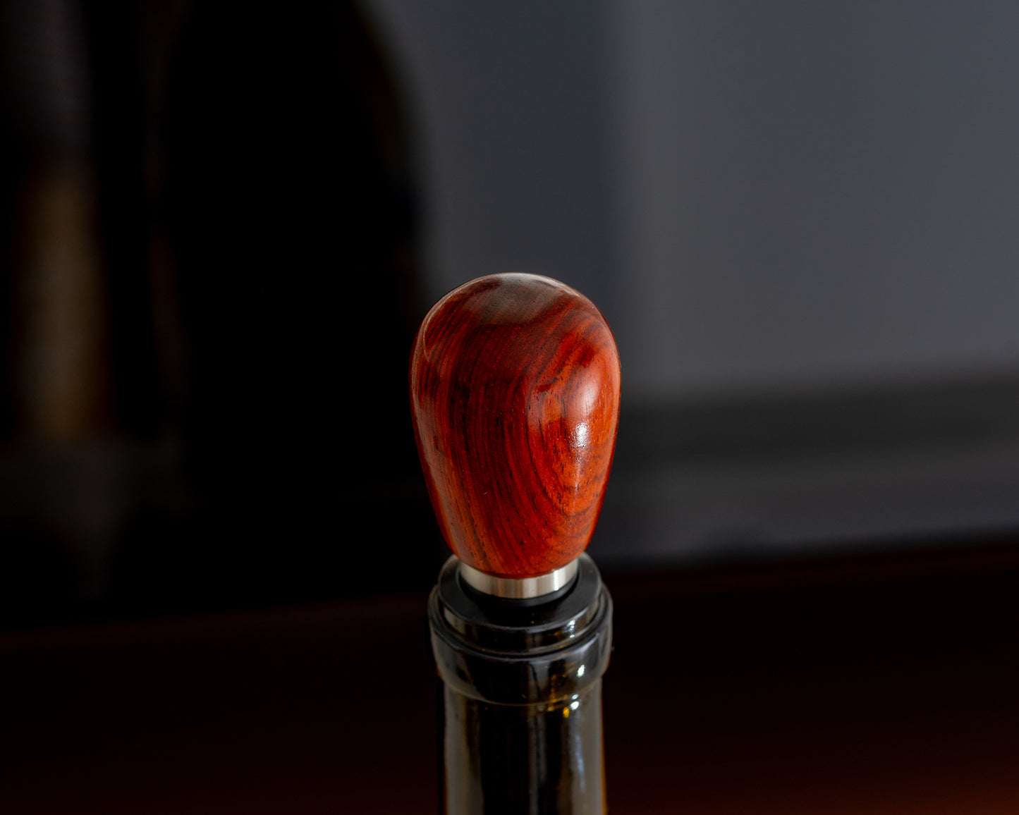 Hand-turned Wooden Bottle Stopper - Cocobolo