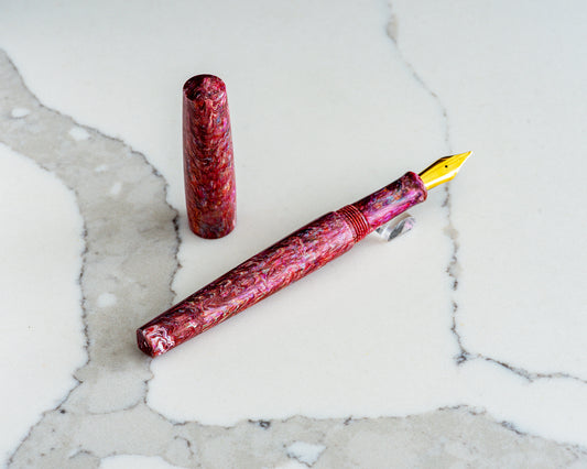 Primary Piece - "Pastel #2" | Handmade Alumilite Resin Clipless Fountain Pen
