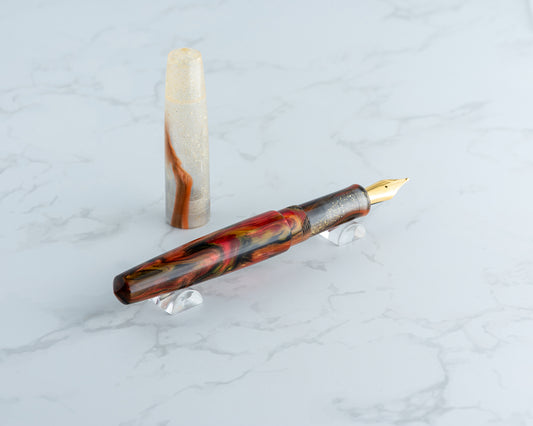 Portly Piece - "Prometheus Reignited" | Handmade Resin Fountain Pen