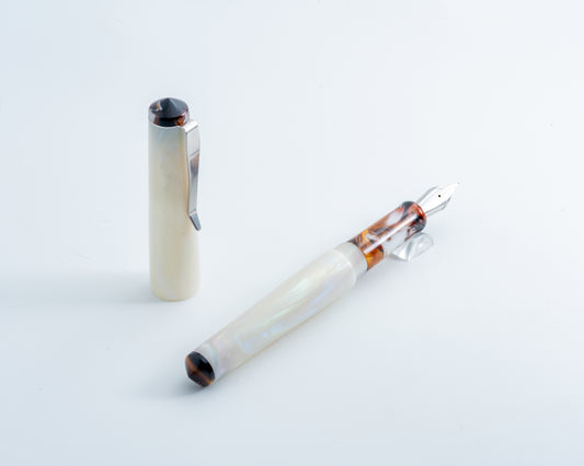 Portly Piece - "Celestial" | Handmade Alumilite Resin Fountain Pen w/ Stainless Steel Clip