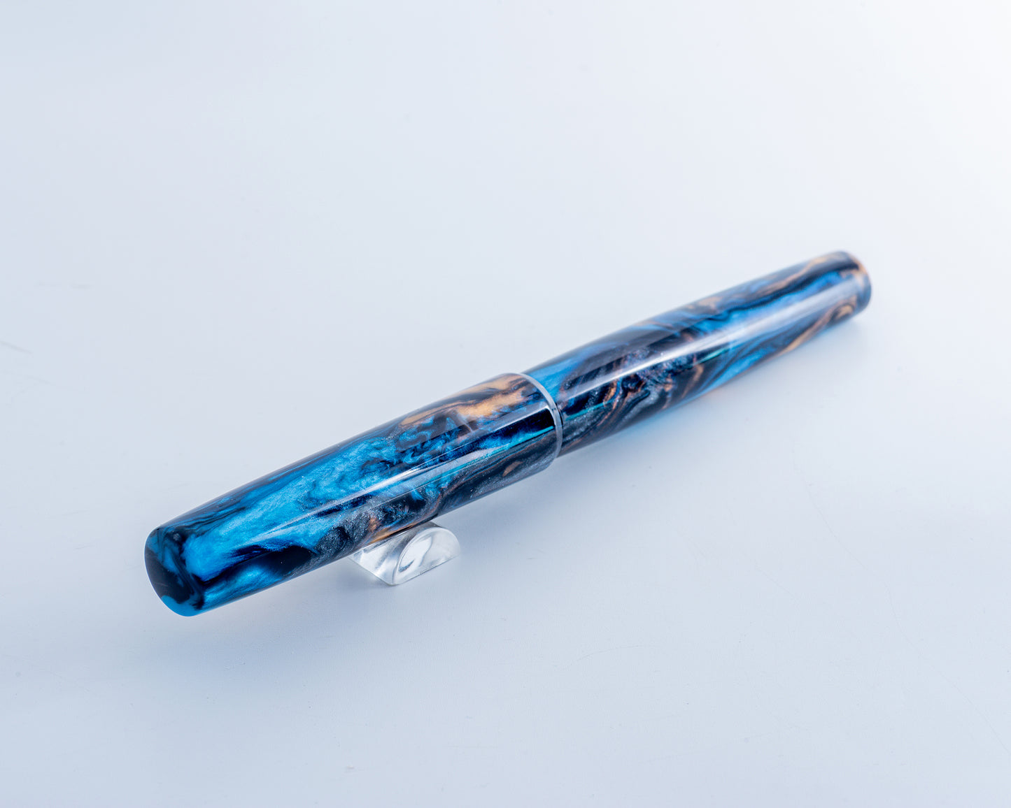 Primary Piece - "Vortex" | Handmade Clipless Resin Fountain Pen