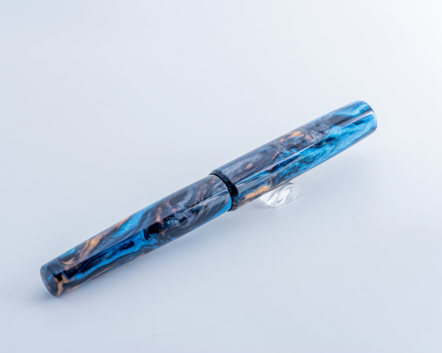 Primary Piece - "Vortex" | Handmade Clipless Resin Fountain Pen