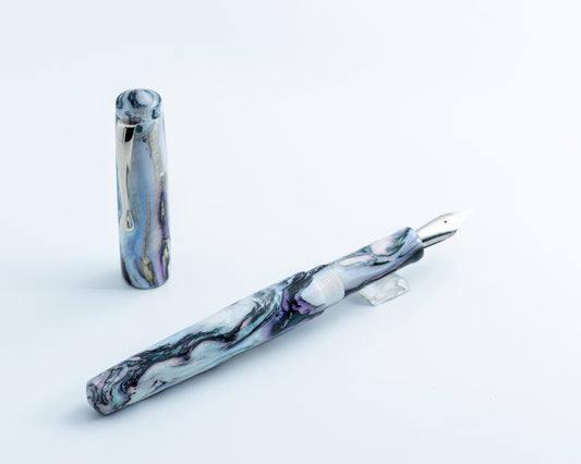 Primary Piece - "Tabalone" | Handmade Fountain Pen w/ Stainless Steel Clip