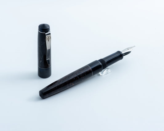 Primary Piece - "Midnight Storm" | Handmade Fountain Pen