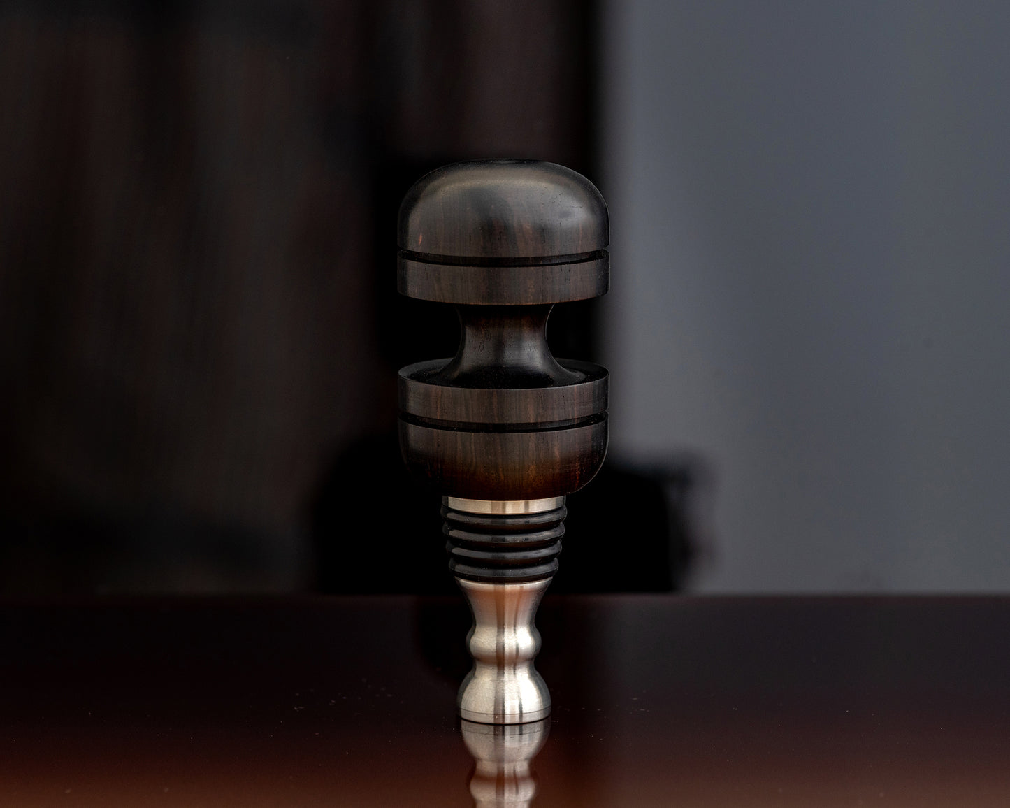 Hand-turned Wooden Bottle Stoppers - African Blackwood
