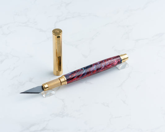 Hobby Knife - "Deep Space 9" Resin on Raw Brass Hardware