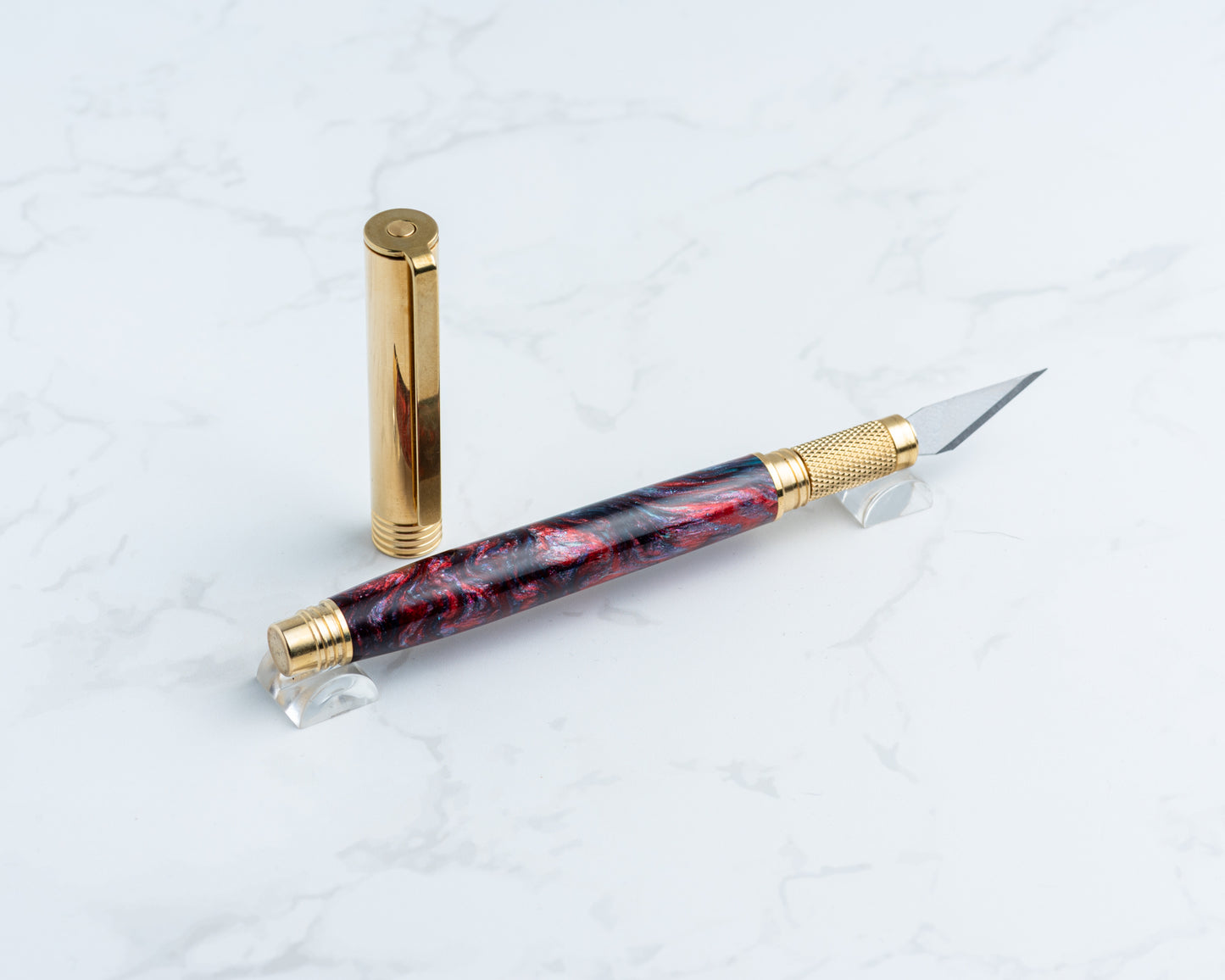 Hobby Knife - "Deep Space 9" Resin on Raw Brass Hardware