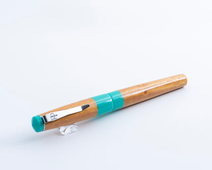 Primary Piece - "Osage Teal" | Handmade Fountain Pen