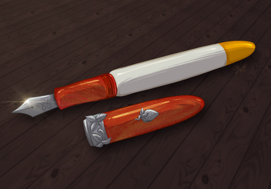 DEPOSIT - Rhys' Pieces x CFinleyArt "Peanut Butter & Jelly" Special Edition Fountain Pen