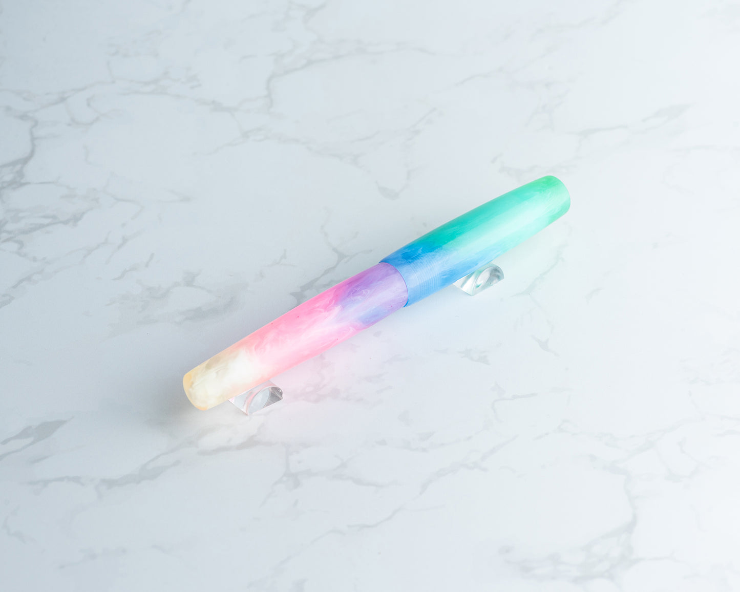 Primary Piece - "TiAno Fade" | Handmade Clipless Resin Fountain Pen