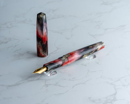 Portly Piece - "Spirit of Sakura" | Handmade Resin Fountain Pen