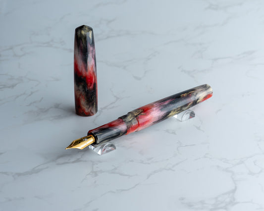 Portly Piece - "Spirit of Sakura" | Handmade Resin Fountain Pen