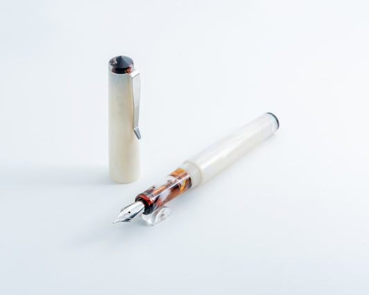 Portly Piece - "Celestial" | Handmade Alumilite Resin Fountain Pen w/ Stainless Steel Clip