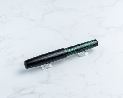 Premiere Pocket Piece - "Serpent Stone" | Handmade Fountain Pen w/ Vintage Cellulose Acetate