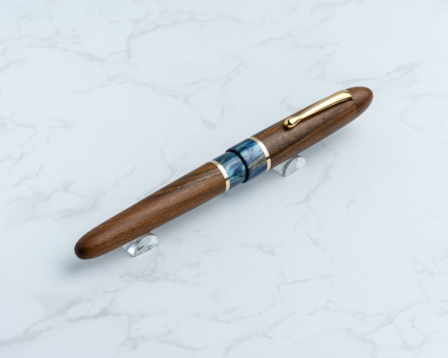 Premiere Piece - "Amazonia" | Handmade Fountain Pen w/ Gold-Plated Stainless Steel Clip