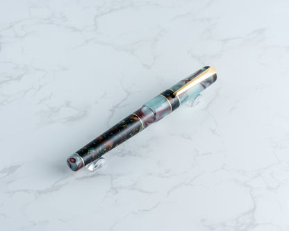 Premiere Piece - "Mint Pistachio Crunch" | Handmade Fountain Pen w/ Vintage & Modern Acrylics