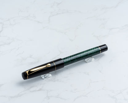 Premiere Piece - "Black Adder" | Handmade Fountain Pen w/ Vintage Cellulose Acetate