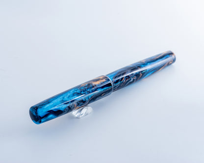 Primary Piece - "Vortex" | Handmade Clipless Resin Fountain Pen