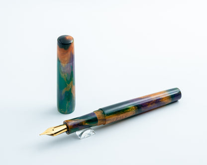 Primary Piece - "Leprechaun King" | Handmade Clipless Resin Fountain Pen