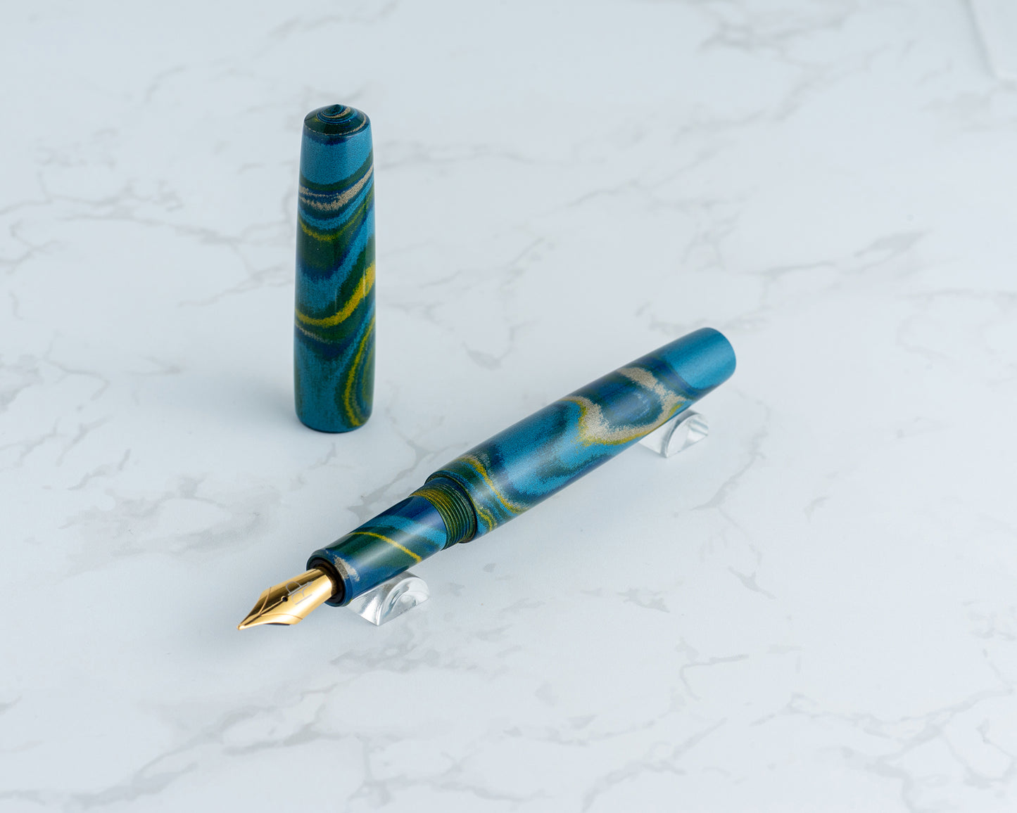 Primary Piece - "Starry Ebo-Night" | Handmade Clipless Ebonite Fountain Pen