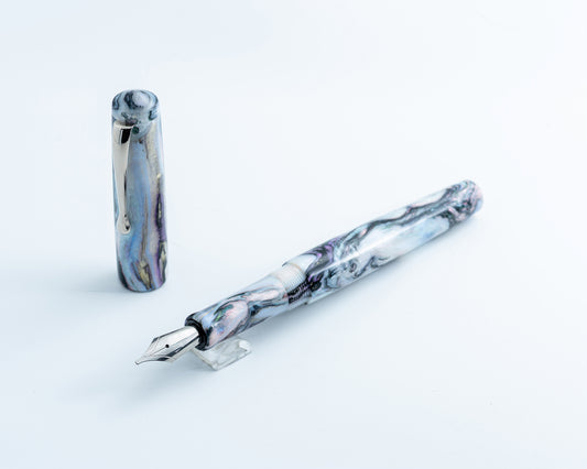 Primary Piece - "Tabalone" | Handmade Fountain Pen w/ Stainless Steel Clip
