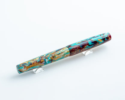 Primary Piece - "End of Summer Bash" | Handmade Clipless Resin Fountain Pen