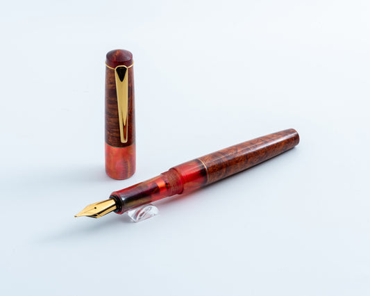 Primary Piece - "Fawkes Blood" | Handmade Fountain Pen