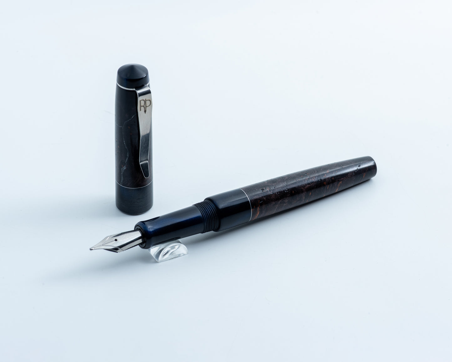 Primary Piece - "Midnight Storm" | Handmade Fountain Pen
