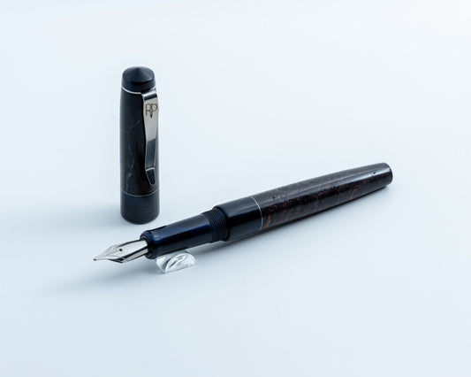 Primary Piece - "Midnight Storm" | Handmade Fountain Pen