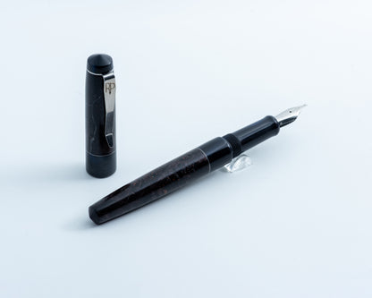 Primary Piece - "Midnight Storm" | Handmade Fountain Pen