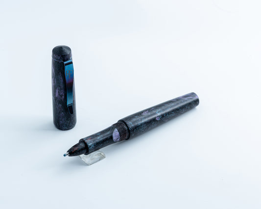 RP Rollerball "Crab Nebula" | Handmade Body w/ Stainless Steel Clip for Pilot G2 & Schmidt Refills