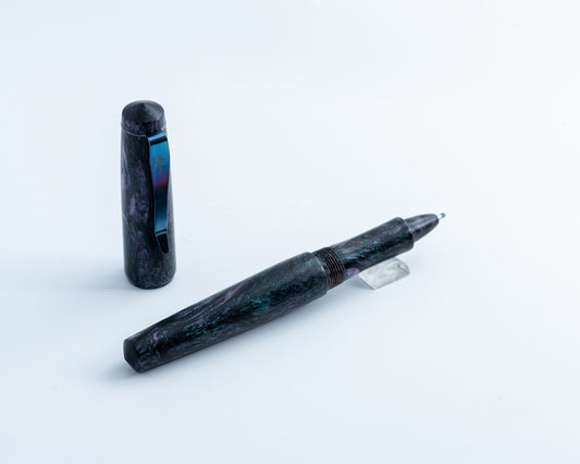 RP Rollerball "Crab Nebula" | Handmade Body w/ Stainless Steel Clip for Pilot G2 & Schmidt Refills