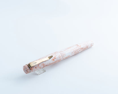 RP Rollerball "Cream Orangesicle" | Handmade Body w/ Stainless Steel Clip for Pilot G2 & Schmidt Refills