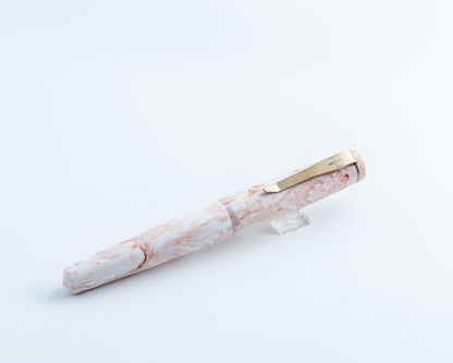 RP Rollerball "Cream Orangesicle" | Handmade Body w/ Stainless Steel Clip for Pilot G2 & Schmidt Refills
