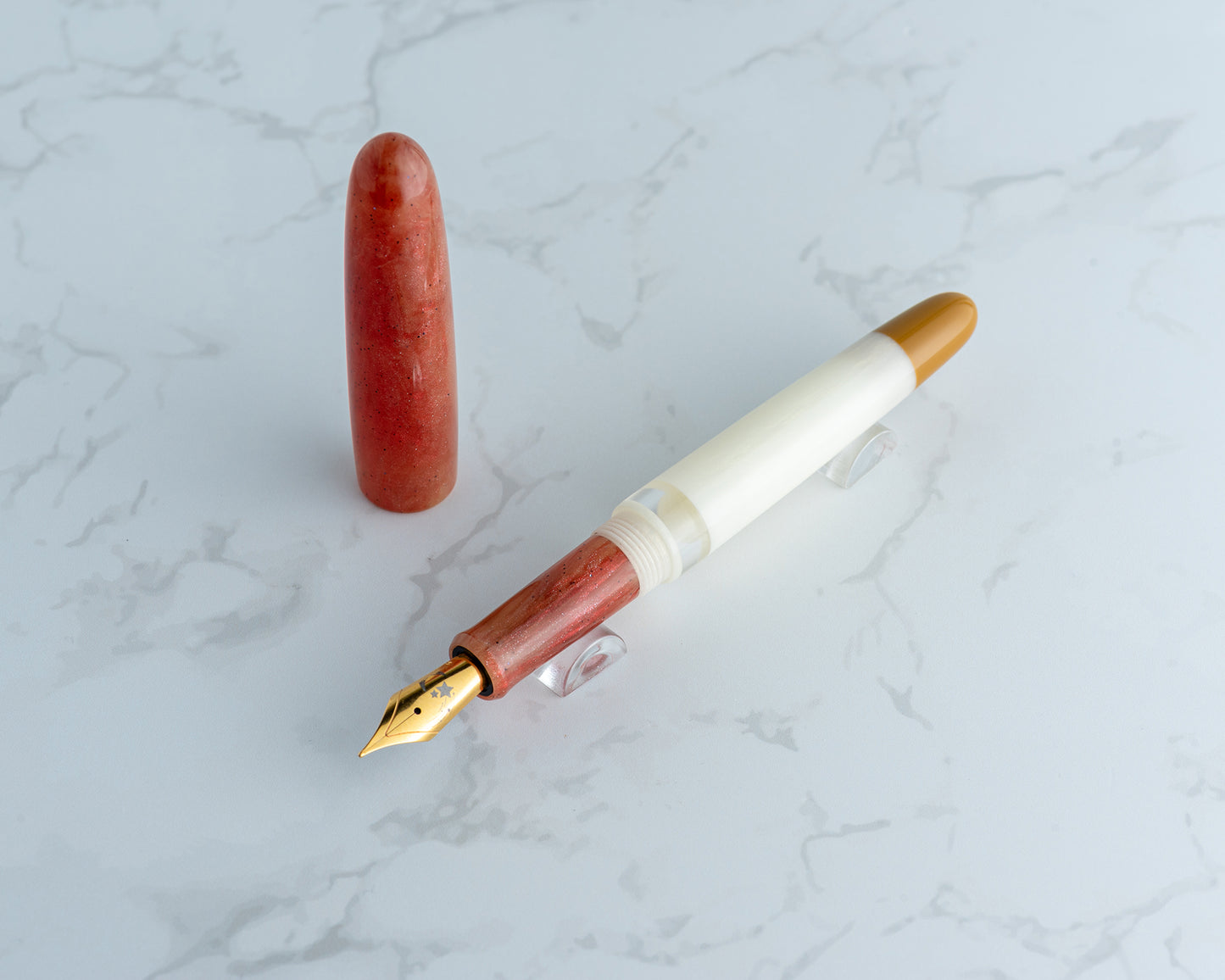Rhys' Pieces x CFinleyArt | Peanut Butter & Jelly Special Edition Fountain Pen: "The Sack Lunch" - #1/9