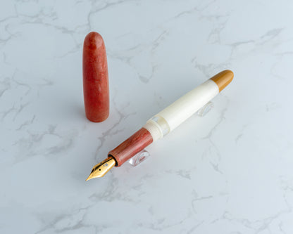 Rhys' Pieces x CFinleyArt | Peanut Butter & Jelly Special Edition Fountain Pen: "The Sack Lunch" - #1/9