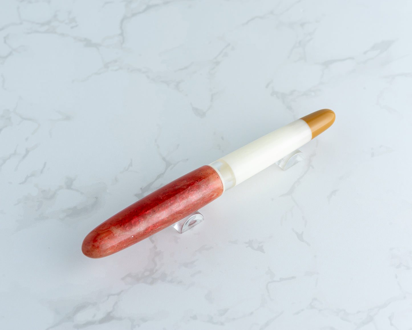 Rhys' Pieces x CFinleyArt | Peanut Butter & Jelly Special Edition Fountain Pen: "The Sack Lunch" - #1/9