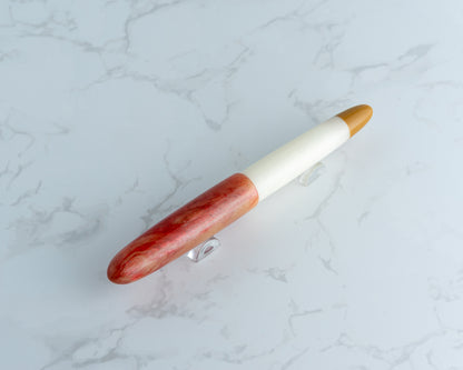 Rhys' Pieces x CFinleyArt | Peanut Butter & Jelly Special Edition Fountain Pen: "The Sack Lunch" - #2/9