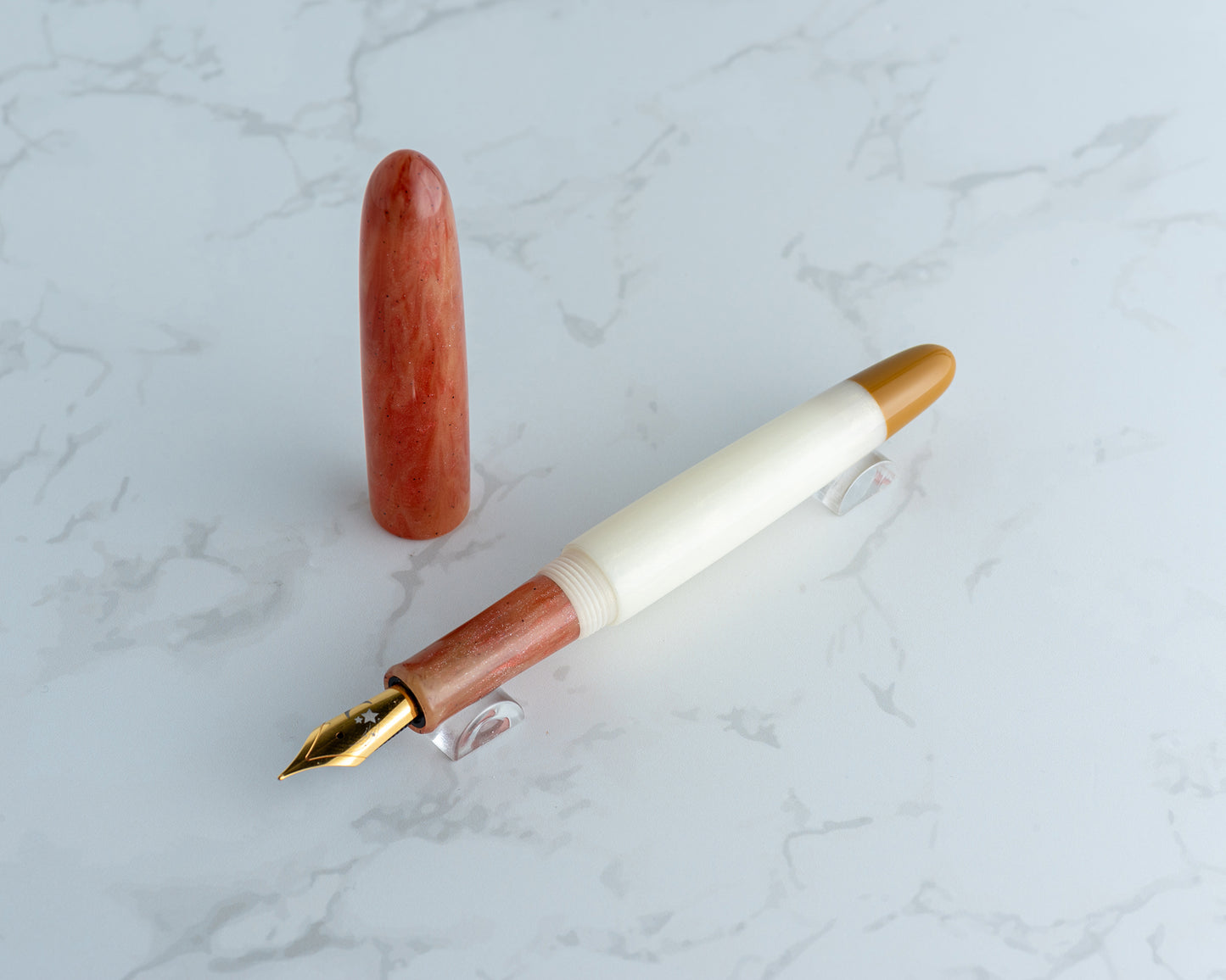 Rhys' Pieces x CFinleyArt | Peanut Butter & Jelly Special Edition Fountain Pen: "The Sack Lunch" - #6/9
