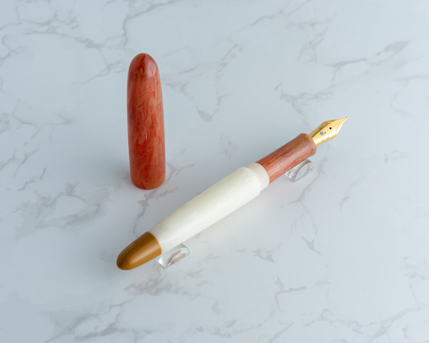 Rhys' Pieces x CFinleyArt | Peanut Butter & Jelly Special Edition Fountain Pen: "The Sack Lunch" - #6/9