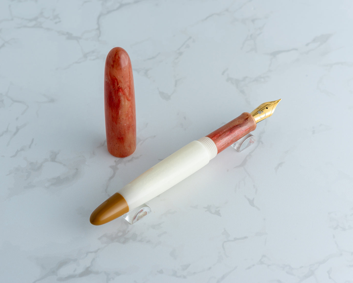 Rhys' Pieces x CFinleyArt | Peanut Butter & Jelly Special Edition Fountain Pen: "The Sack Lunch" - #7/9