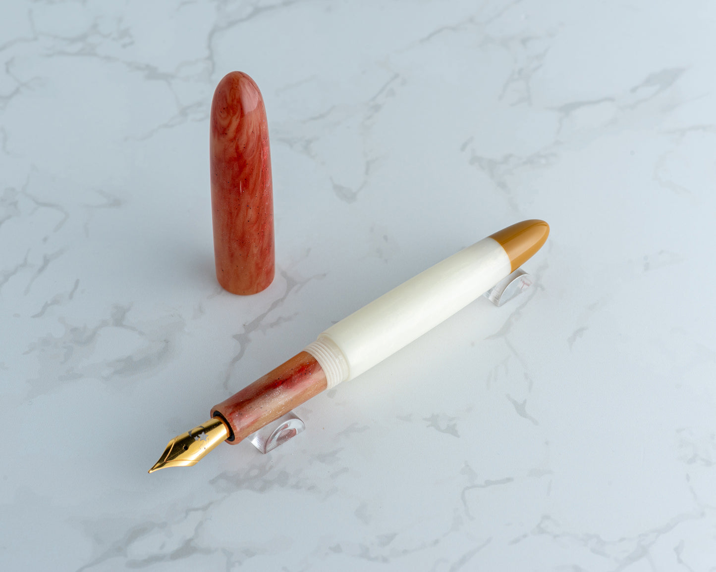 Rhys' Pieces x CFinleyArt | Peanut Butter & Jelly Special Edition Fountain Pen: "The Sack Lunch" - #8/9
