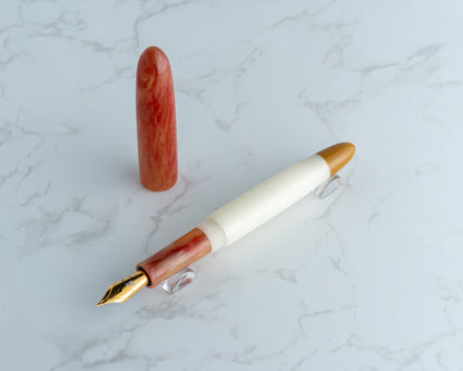 Rhys' Pieces x CFinleyArt | Peanut Butter & Jelly Special Edition Fountain Pen: "The Sack Lunch" - #8/9
