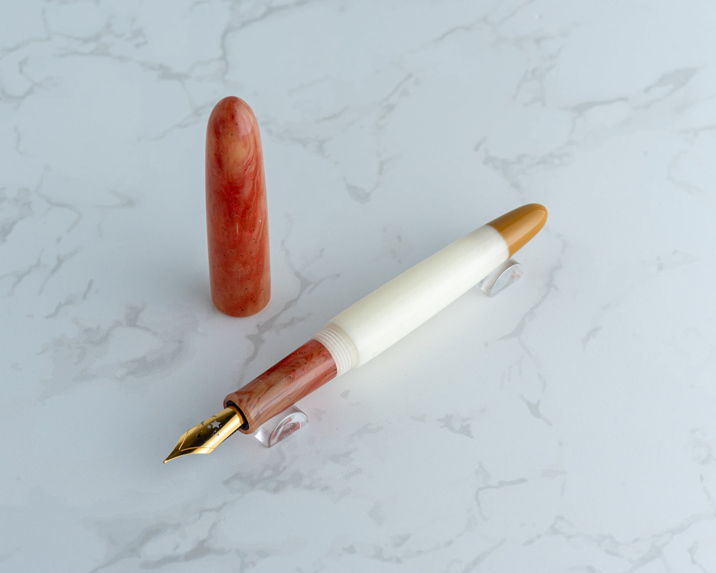 Rhys' Pieces x CFinleyArt | Peanut Butter & Jelly Special Edition Fountain Pen: "The Sack Lunch" - #9/9
