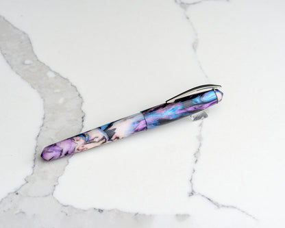 Primary Piece - "Abalone" | Handmade Alumilite Resin Fountain Pen w/ Gunmetal Clip