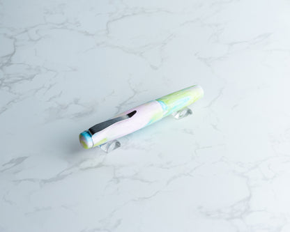 Lil' Piece - "Candy Floss" | Handmade Resin Pocket Fountain Pen w/ Stainless Steel Clip