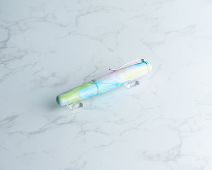 Lil' Piece - "Candy Floss" | Handmade Resin Pocket Fountain Pen w/ Stainless Steel Clip