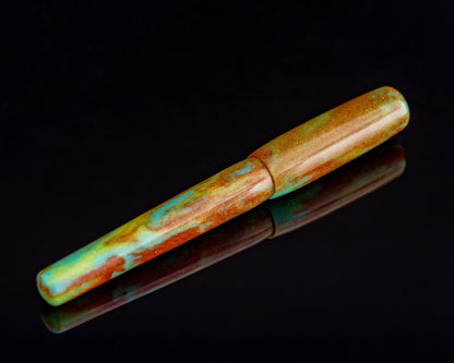 Handmade Ballpoint Desk Pen | "Sherbert" DiamondCast Body for Pilot G2, Energel & Schmidt Refills - Custom Bespoke Kitless Rollerball Pen